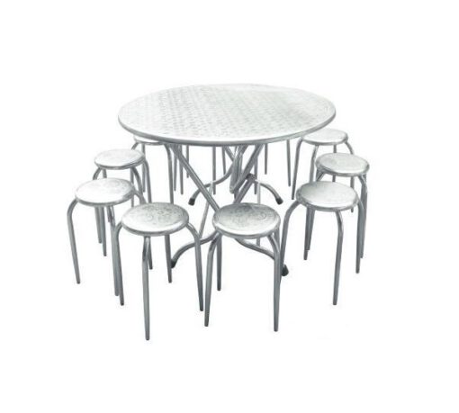 Bộ bàn ghế ăn inox 01