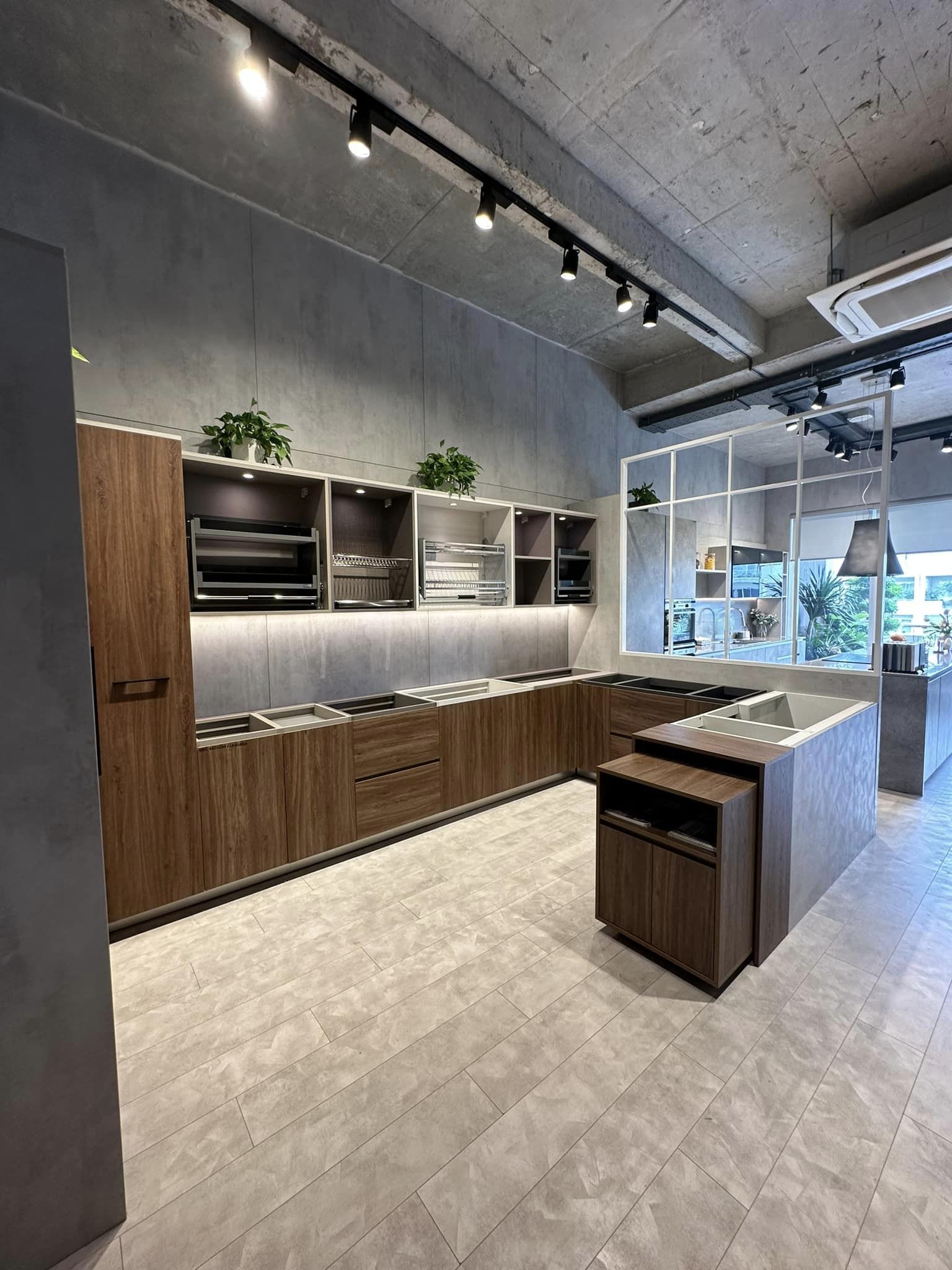 Thiết kế nội thất nhà bếp bằng gỗ MDF chống ẩm 