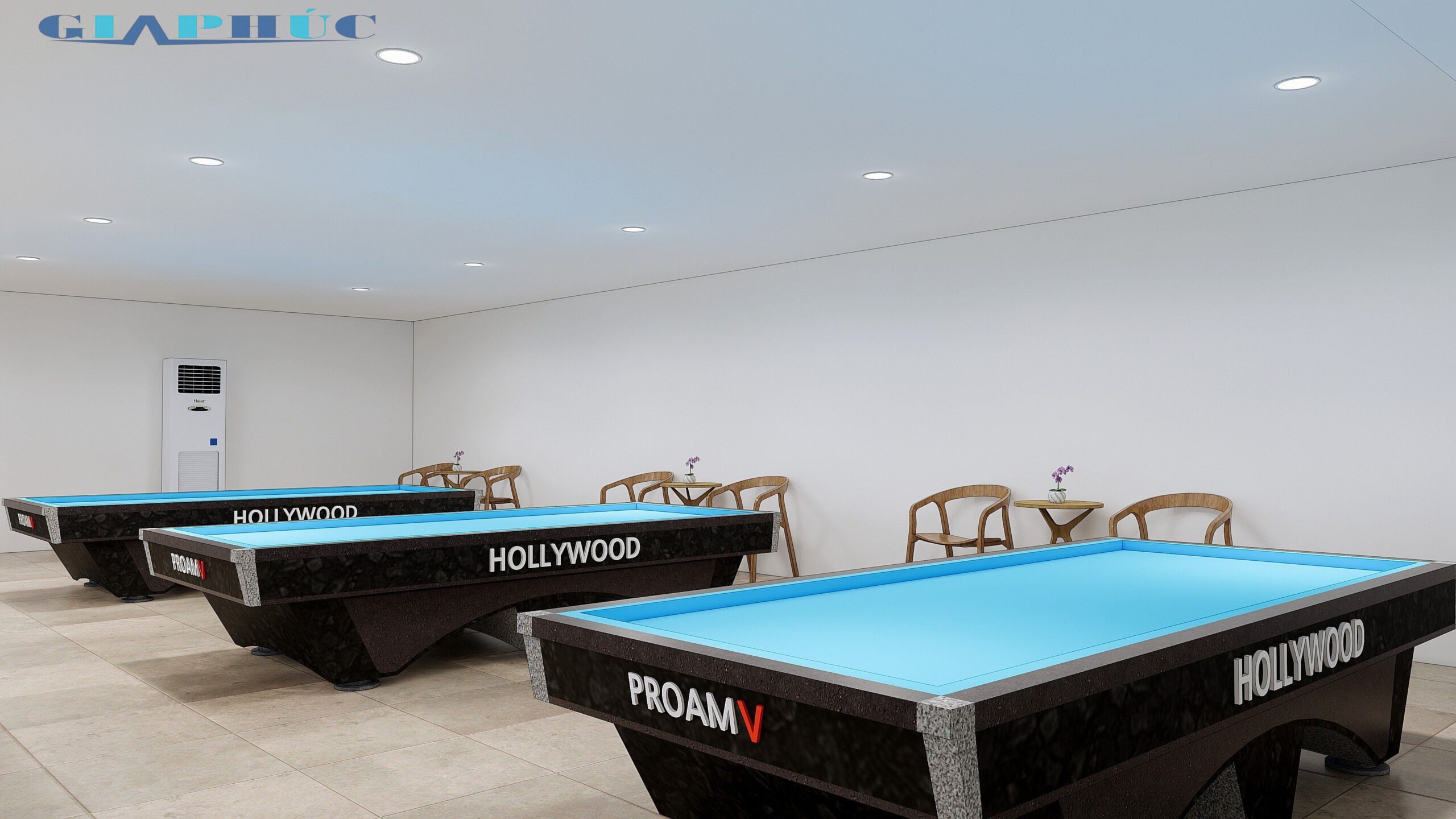 Mô hình quán cafe kết hợp billiard 