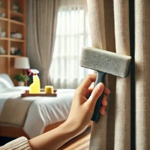 mẹo vệ sinh và bảo quản rèm cửa phòng ngủ chống nắng tốt