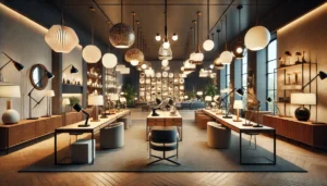 Showroom đèn bàn làm việc chống cận đa dạng tại Nội Thất Gia Phúc