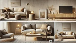 giá nội thất phòng khách tối giản