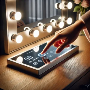 Bàn trang điểm đèn led điều khiển cảm ứng